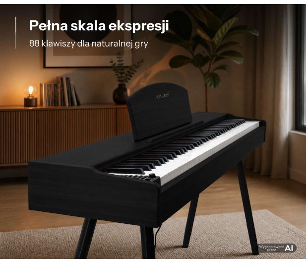 MusicMate Pianino cyfrowe MM-P40-B ClassicTouch BLACK - 1588211 - zdjęcie 11